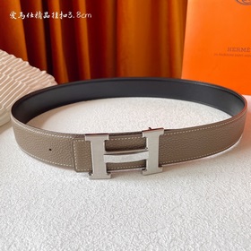 Hermes Оригинальный ремень Hermes, ширина 3,8 см, импортная кожа,