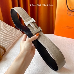 Hermes Оригинальный ремень Hermes, ширина 3,8 см, импортная кожа,