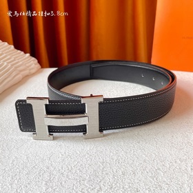Hermes Оригинальный ремень Hermes, ширина 3,8 см, импортная кожа,