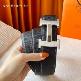 Hermes Оригинальный ремень Hermes, ширина 3,8 см, импортная кожа,