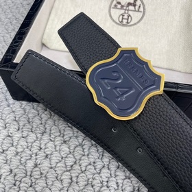 Hermes： Двусторонняя оригинальная кожа тог с металлической фурнит