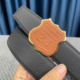 Hermes： Двусторонняя оригинальная кожа тог с металлической фурнит