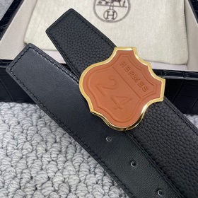Hermes： Двусторонняя оригинальная кожа тог с металлической фурнит