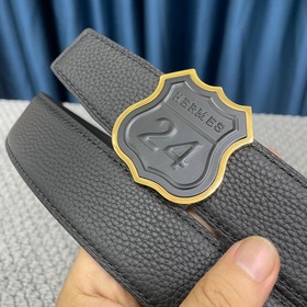 Hermes： Двусторонняя оригинальная кожа тог с металлической фурнит