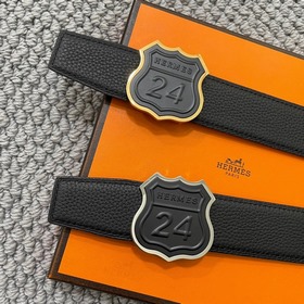 Hermes： Двусторонняя оригинальная кожа тог с металлической фурнит