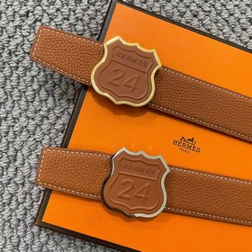 Hermes： Двусторонняя оригинальная кожа тог с металлической фурнит