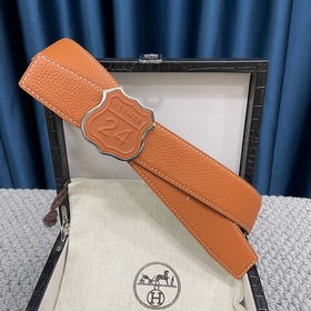 Hermes： Двусторонняя оригинальная кожа тог с металлической фурнит