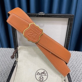 Hermes： Двусторонняя оригинальная кожа тог с металлической фурнит