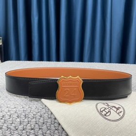 Hermes： Двусторонняя оригинальная кожа тог с металлической фурнит