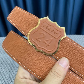 Hermes： Двусторонняя оригинальная кожа тог с металлической фурнит