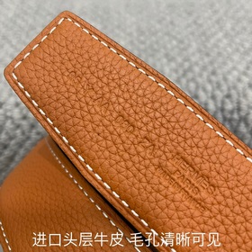 Hermes： Двусторонняя оригинальная кожа тог с металлической фурнит