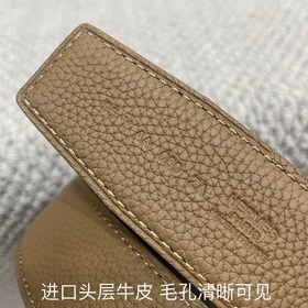 Hermes： Двусторонняя оригинальная кожа тог с металлической фурнит