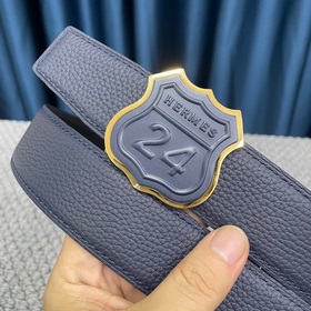 Hermes： Двусторонняя оригинальная кожа тог с металлической фурнит