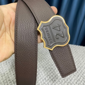 Hermes： Двусторонняя оригинальная кожа тог с металлической фурнит