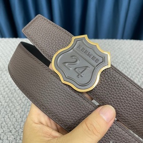 Hermes： Двусторонняя оригинальная кожа тог с металлической фурнит