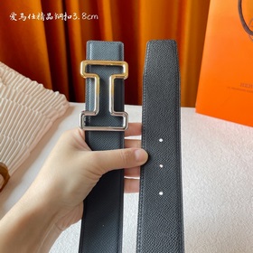 Hermes Оригинальный ремень Hermes, ширина 3,8 см, импортная кожа,