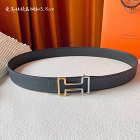 Hermes Оригинальный ремень Hermes, ширина 3,8 см, импортная кожа,