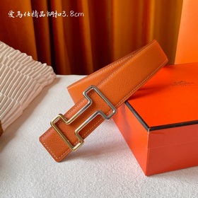 Hermes Оригинальный ремень Hermes, ширина 3,8 см, импортная кожа,