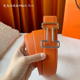 Hermes Оригинальный ремень Hermes, ширина 3,8 см, импортная кожа,