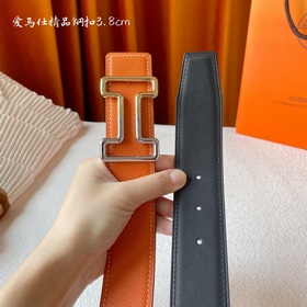 Hermes Оригинальный ремень Hermes, ширина 3,8 см, импортная кожа,