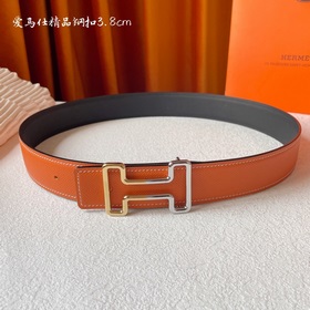 Hermes Оригинальный ремень Hermes, ширина 3,8 см, импортная кожа,