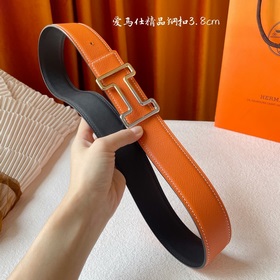 Hermes Оригинальный ремень Hermes, ширина 3,8 см, импортная кожа,