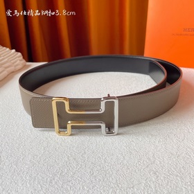 Hermes Оригинальный ремень Hermes, ширина 3,8 см, импортная кожа,