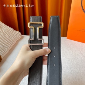 Hermes Оригинальный ремень Hermes, ширина 3,8 см, импортная кожа,
