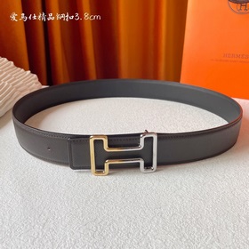 Hermes Оригинальный ремень Hermes, ширина 3,8 см, импортная кожа,