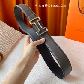 Hermes Оригинальный ремень Hermes, ширина 3,8 см, импортная кожа,