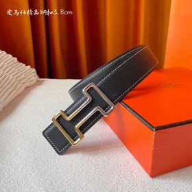 Hermes Оригинальный ремень Hermes, ширина 3,8 см, импортная кожа,