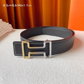 Hermes Оригинальный ремень Hermes, ширина 3,8 см, импортная кожа,