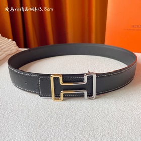 Hermes Оригинальный ремень Hermes, ширина 3,8 см, импортная кожа,