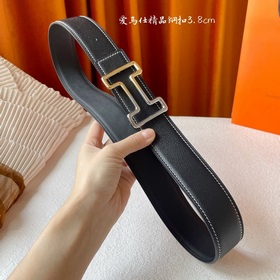 Hermes Оригинальный ремень Hermes, ширина 3,8 см, импортная кожа,