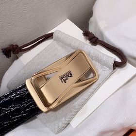 Мужской ремень Hermès Clemence из телячьей кожи с паленой пряжкой