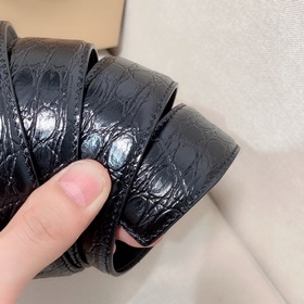 Мужской ремень Hermès Clemence из телячьей кожи с паленой пряжкой