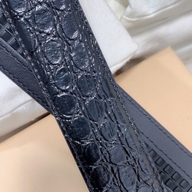 Мужской ремень Hermès Clemence из телячьей кожи с паленой пряжкой