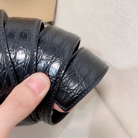 Hermès Clemence мужской ремень из телячьей кожи с паленой пряжкой