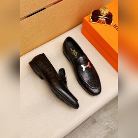 Торговая марка： HERMES «Hermès» Кожаные туфли для повседневной но