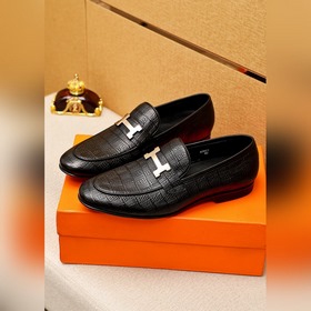 Торговая марка： HERMES «Hermès» Кожаные туфли для повседневной но