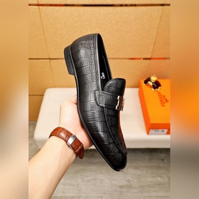 Торговая марка： HERMES «Hermès» Кожаные туфли для повседневной но