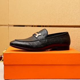 Торговая марка： HERMES «Hermès» Кожаные туфли для повседневной но