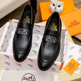【Hermès】 Новая модель мужских кожаных туфель для повседневной и д