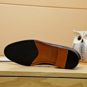 【Hermès】 Новая модель мужских кожаных туфель для повседневной и д