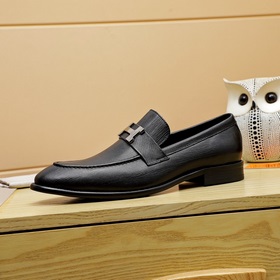 【Hermès】 Новая модель мужских кожаных туфель для повседневной и д