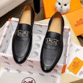 【Hermès】 Новая модель мужских кожаных туфель для повседневной нос