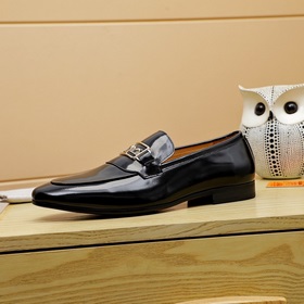 【Hermès】 Новая модель мужских кожаных туфель для повседневной нос