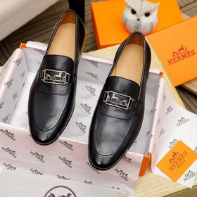 【Hermès】 Новая модель мужских кожаных туфель для повседневной нос