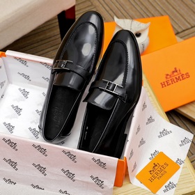 【Hermès】 Новая модель мужских кожаных туфель для повседневной нос