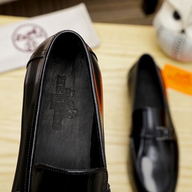 【Hermès】 Новая модель мужских кожаных туфель для повседневной нос